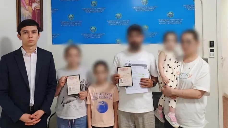 Uch farzandli o‘zbekistonlik oila Vladivostokdan vatanga qaytarildi.