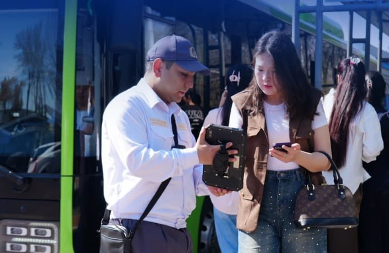 Toshkentda avtobuslarda chiptasiz sayohat qilgan 80 ming yo‘lovchiga jarima