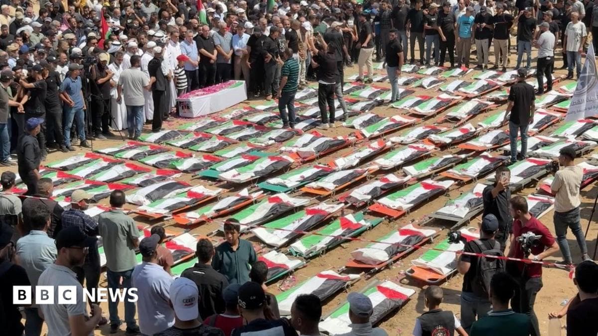 Gaza shahrida 112 Falastinlik uchun ommaviy dafn marosimi o‘tkazildi