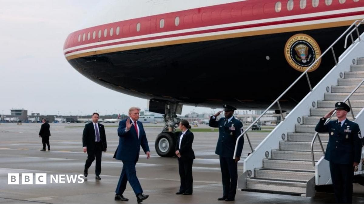 Trump NATO sammitidan so'ng parvozni o'zgartirganini aytdi