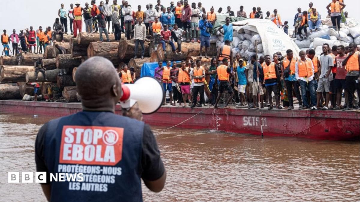 DR Kong daryo kemasi Ebola sababli karantin ostida
