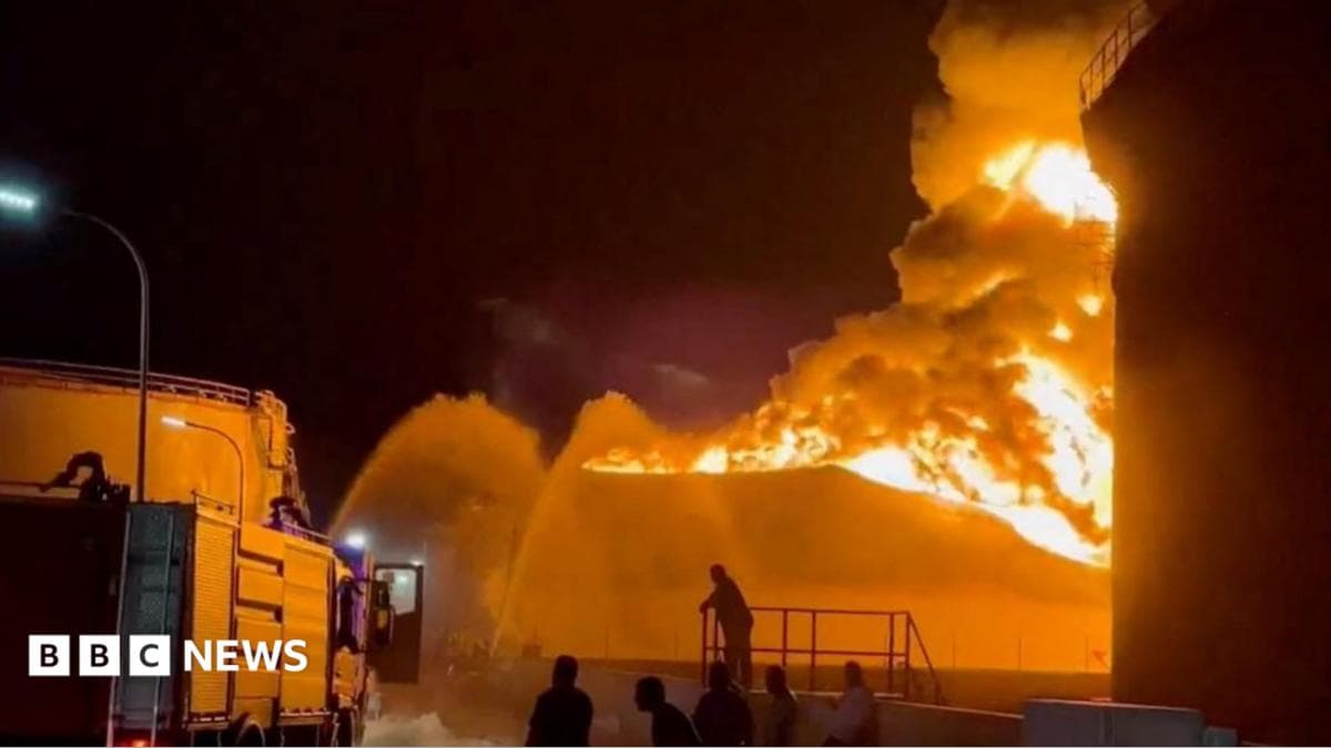 Libiyaning Zawiya neftni qayta ishlash zavodida yirik yong'in sodir bo'ldi
