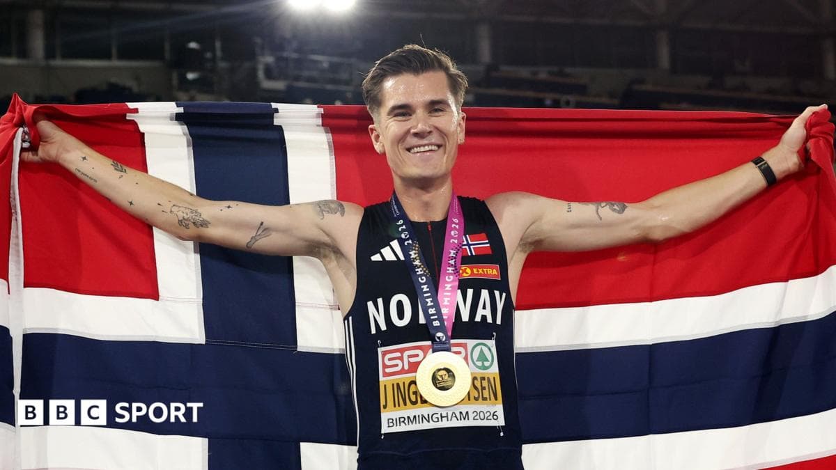 Jakob Ingebrigtsen 5,000 metrda oltin medalni qo'lga kiritdi