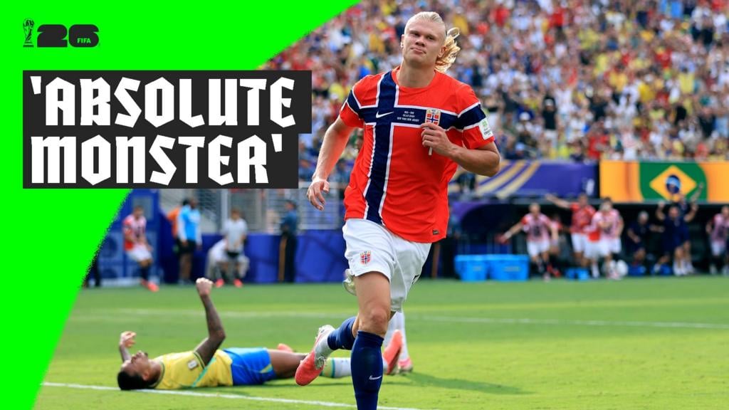 Norveç Erling Haalandni qo'llab-quvvatlagan holda Braziliyani mag'lub etdi