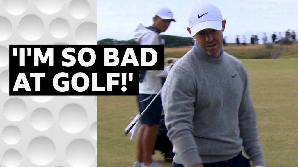Rory McIlroy Schotlandiya Openi uchun kurashda xato qiladi