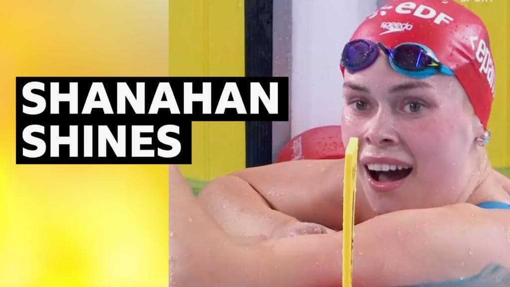 Katie Shanahan 200 metr orqa suzishda oltin medalni qo'lga kiritdi