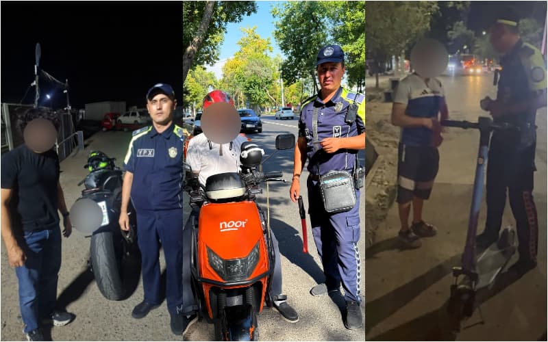 Toshkentda skuter va moped haydovchilari uchun reyd o‘tkazildi